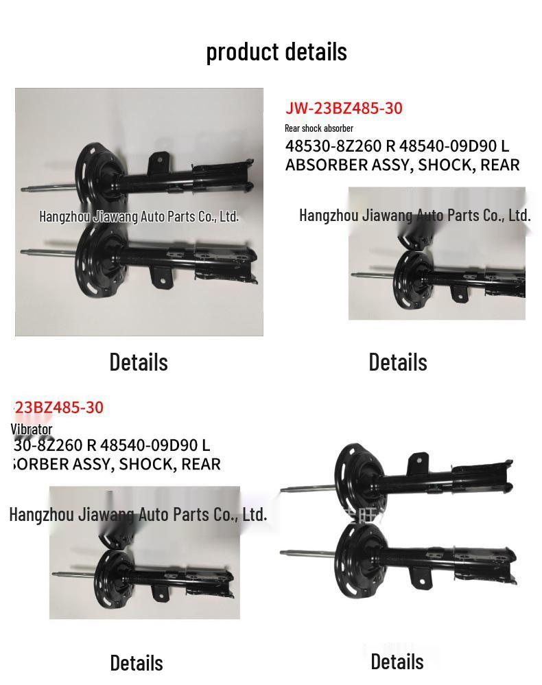 Toyota 2023 BZ3 Rear Shock Absorber Set: 48530-8Z260 (Right), 48540-09D90 (Left)