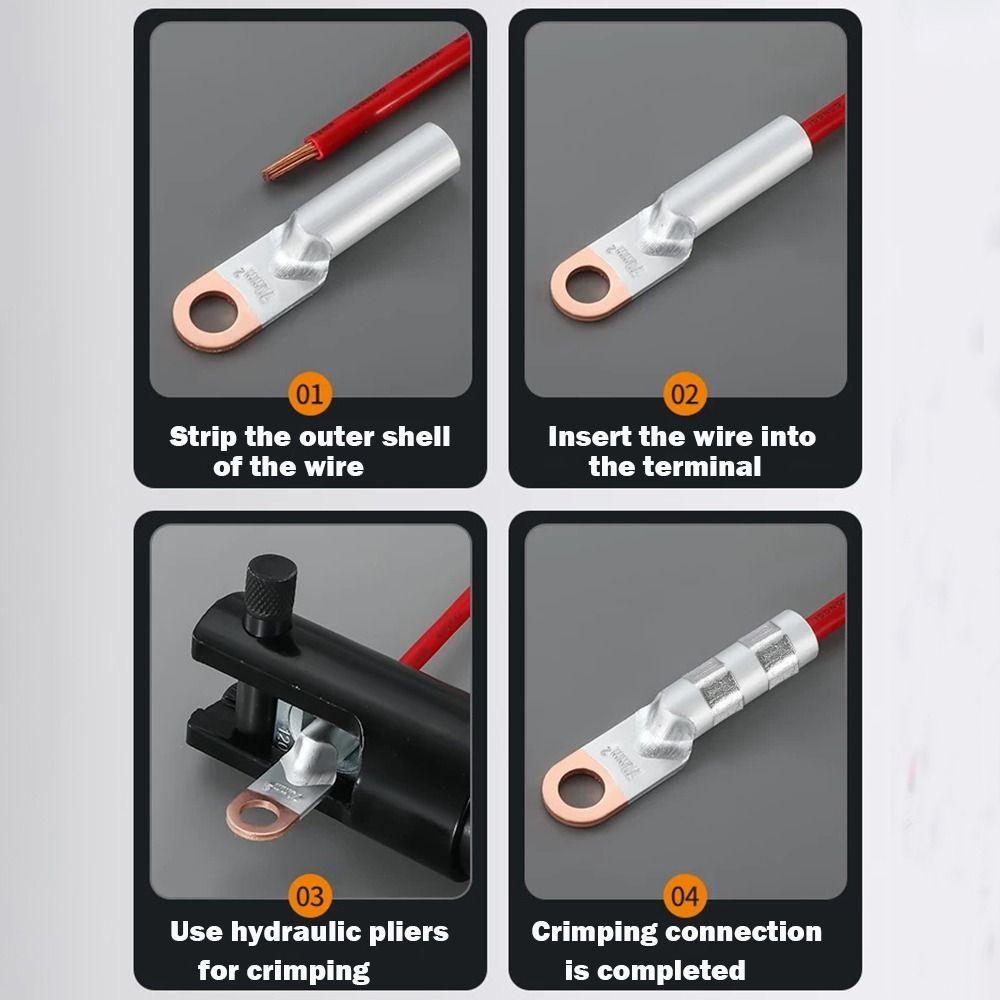 Small Cable Wire Connector Non-Insulated Terminal  Block Wire Joint Copper Connectors  Wire