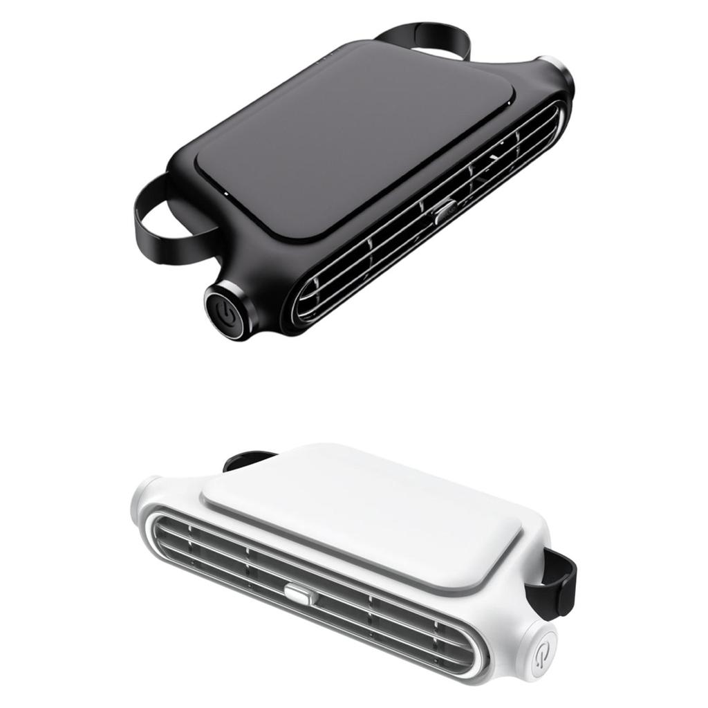 Auto Seat Fan for Backseat Driving Cooler Car Interior Camping Outdoor Summer Space Saving Automotive 3 Speeds USB Cooling Fan