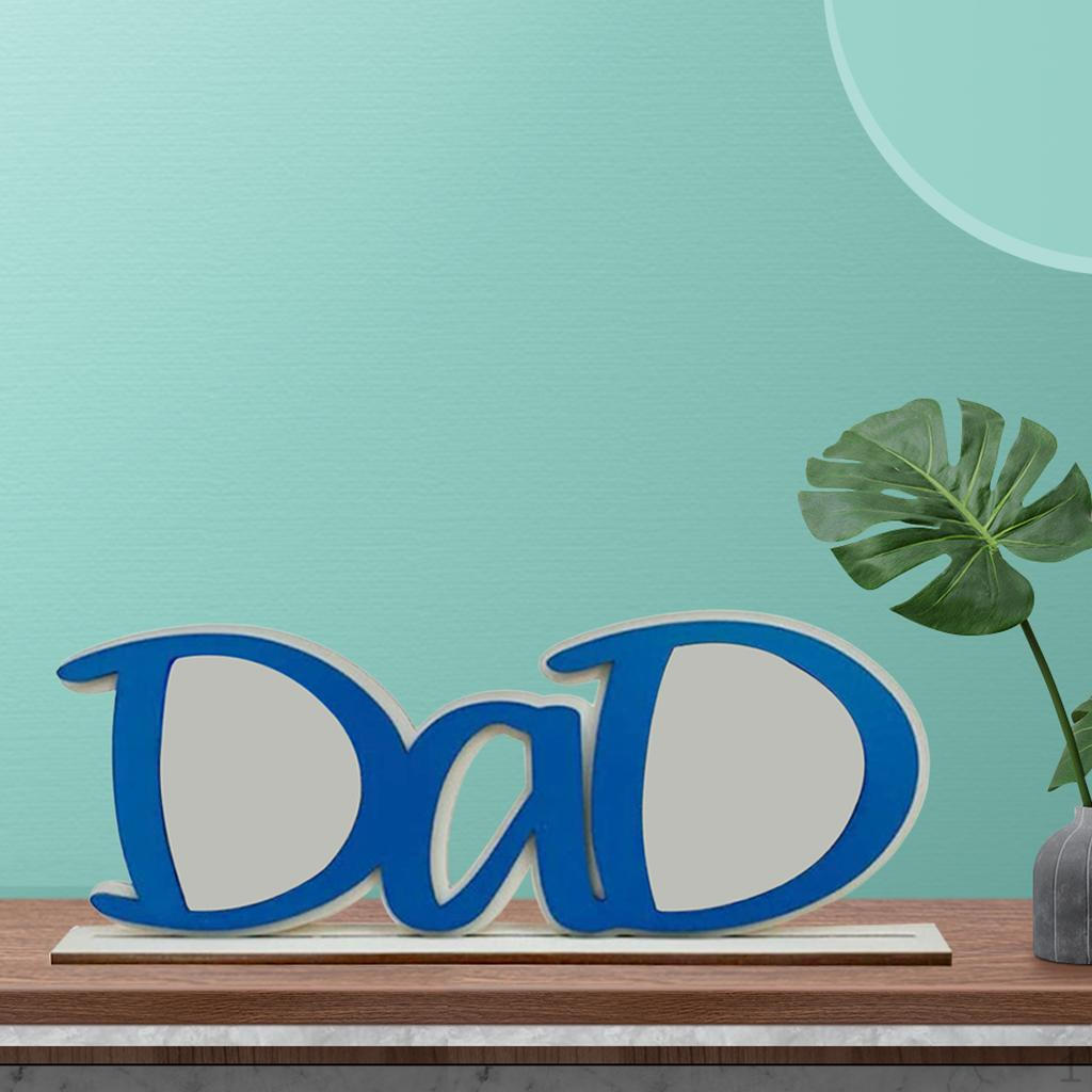 Picture Photo Holder Display on Tabletop, Gift Birthday or Grandpa Papa Husband