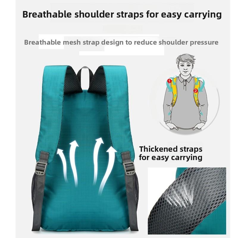 Foldable Outdoor Sports Backpack, Men's and Women's Casual Travel Lightweight Backpack