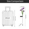 Solar Powered Outdoor Garden Light with Artificial Lily Flower Design for Yard Patio Pathway Decoration with Stake Mount