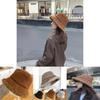 Cozy Lambswool Women's Winter Hat Fashionable Korean Style Bucket Hat For Cold Seasons