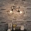 Retro Pendant Light Creative Iron Bicycle Pendant Lamp Living Room Simple Restaurant Bar Industrial Kitchen Hanging Lamps