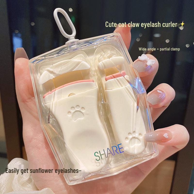 Cat Claw Long-Lasting Wide-Angle Eyelash Curler - Compact & Portable for Beginners