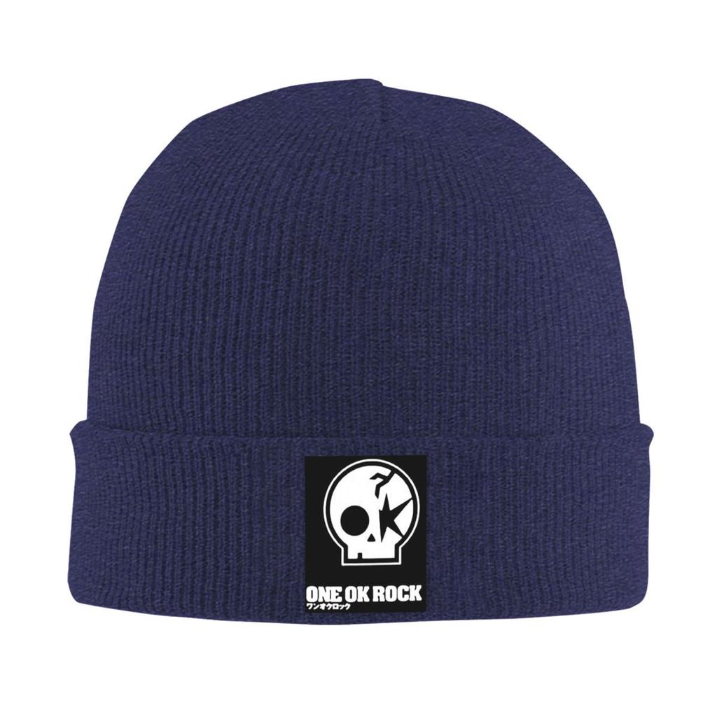 One Ok Rock Tulisan Japan  Warm Knitted Cap Hip Hop Bonnet Hat Autumn Winter Outdoor Beanies Hats for Unisex Adult
