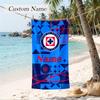 Cruz Azul Custom Name Printed Beach Towel Personalized Soft Towel For Swimming Beach Travel