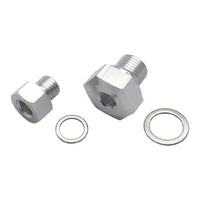 Aluminum Engine Oil Pressure Sensor Adapter M12x1.5 M16x1 5 To 1/8 NPT Adapter for LS Series Engines Easy Installation