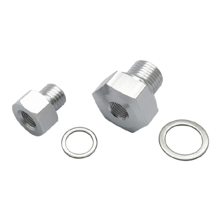 

Aluminum Engine Oil Pressure Sensor Adapter M12x1.5 M16x1 5 to 1/8 NPT Adapter for LS Series Engines Easy Installation 1