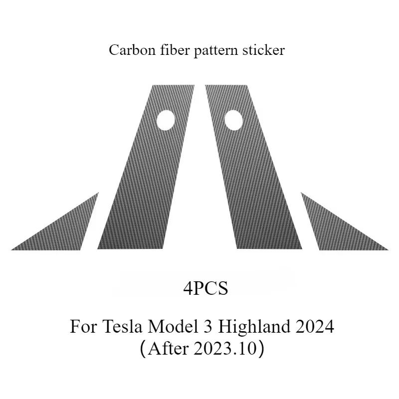 Pro Tesla Model Y Juniper 2025 Ochranná fólie sloupku A sloupku B Odolná proti poškrábání TPU Fólie na sloupky dveří auta Doplňky pro dodatečnou montáž