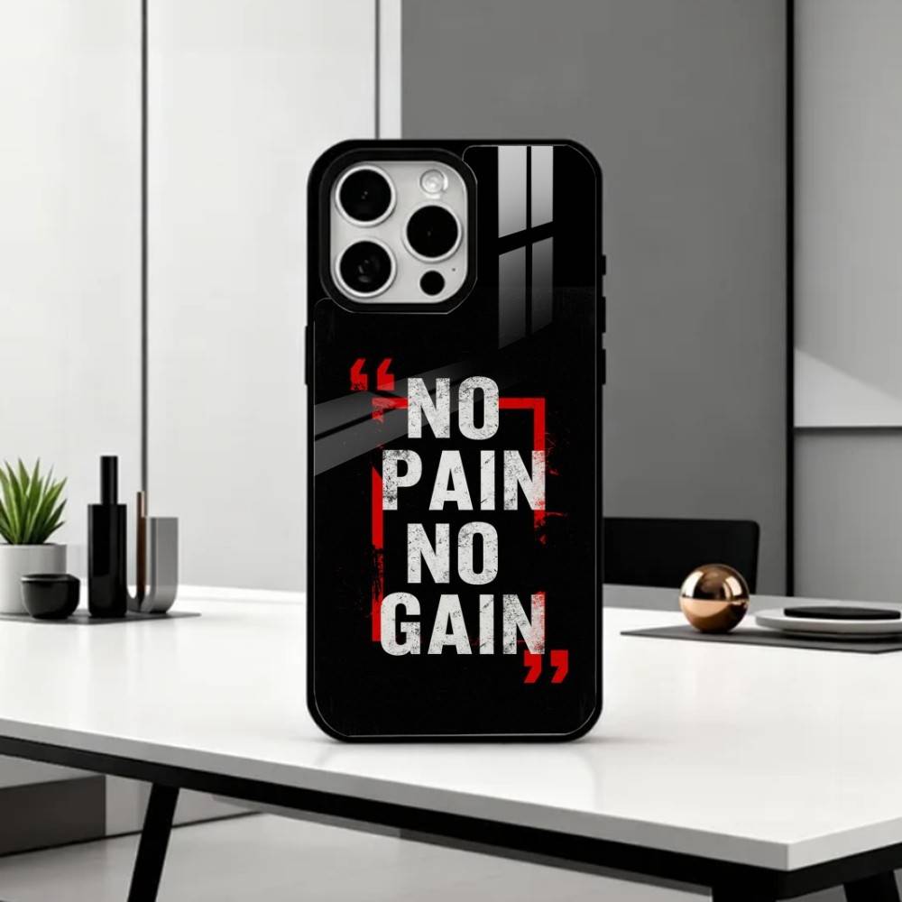 N-Kein Schmerz Kein Gewinn Fitnessstudio Handyhülle Für iPhone17,16,15,14,13,12,11 Plus,Pro Max Magnetisch Für Magsafe Kabelloses Laden
