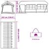 Family Tent Gray and Orange 620 X 322 X 240 Cm Polyester