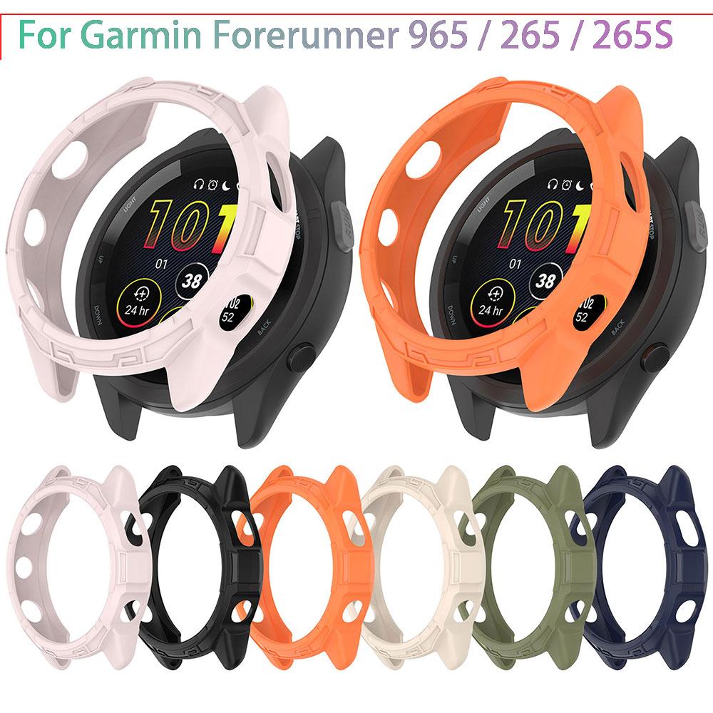 Protective Case Cover For Garmin Forerunner 965 /265 /265S Soft Silicone SmartWatch Shockproof Protector Shell