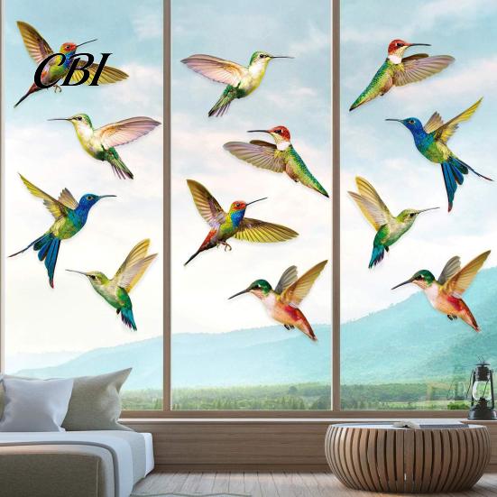 Indoor Window Sticker Bird Stickers, Anti-Collision Strike Prevention Decal, Static Cling Glass Collision Film for Windows Doors, UV Reflective