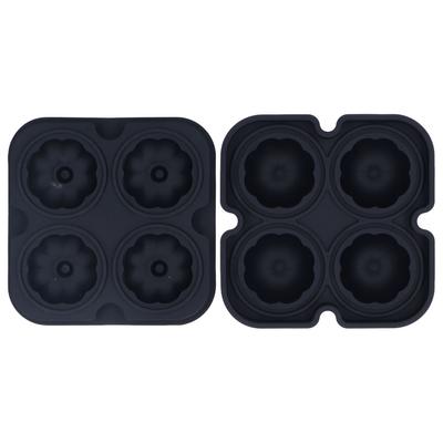 Pumpkin Ice Ball Mold 3D Pumpkin Shape Food Grade Silicone 4 Cells Easy Release Whiskey Ice Mold