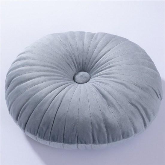Throw Pillow Breathable Non-fading Soft Comfortable Nordic Style Short Velvet Pumpkin Cushion