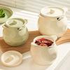 Large Capacity Ceramic Lard Jar Dustproof Spice Jars Condiment Container  Salt/Sugar