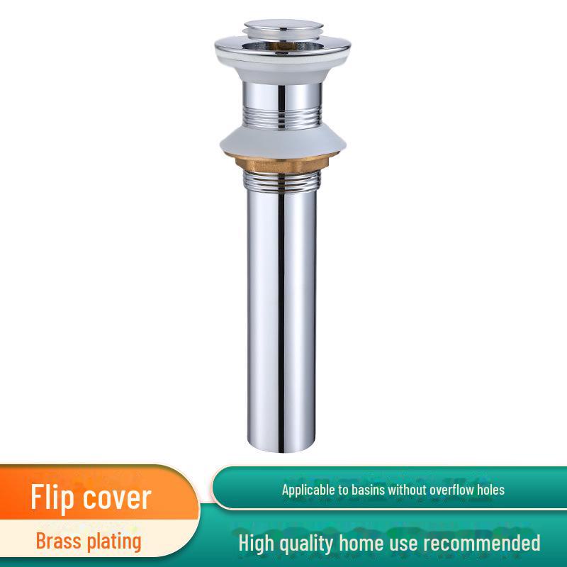 Copper Bounce Drainer for Bathroom Handwashing Basin with Deodorizing Drain Pipe