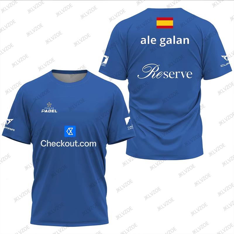 Kul Padel Pustende Kortermet Fitness T-skjorte Sommer Damer Menn Hurtigtørkende Gate O-hals T-skjorter Nye Padel Sports Unisex Topper