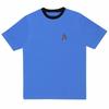 ** Star Trek Mr Spock Blue Science Officer Uniform Ringer T-shirt **