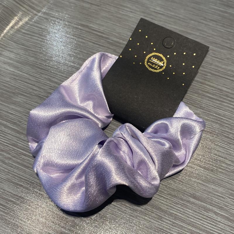 

Корея Однотонные шелковые резинки для волос для женщин Эластичные атласные резинки для волос Девушка Белая резинка для волос Розовая резинка для хвостика Аксессуар