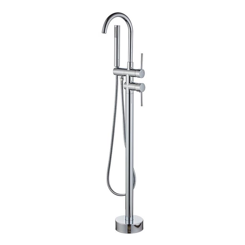 Handon Floor-Standing Bathtub Faucet with Shower
