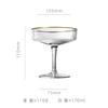 Vertical Ice Cream Dessert Glass Crystal Glass Tall Cocktail Platter Martini Tall Glass Bar and Gift Dropshipping
