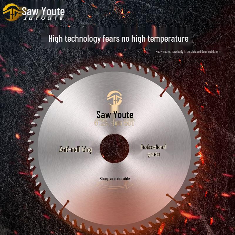 Woodworking Circular Saw Blade for 4, 10, or 12 Inch Cutting; Fits 125 Angle Grinder & 140 Lithium Battery Saw - Cuts Aluminum Sheets