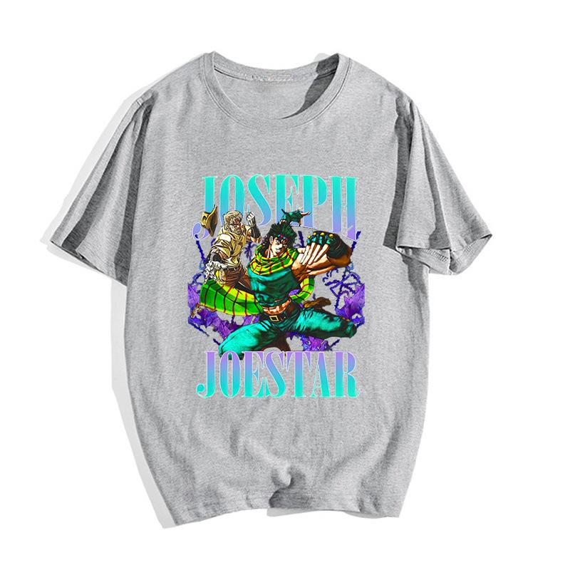 Yoshikage Kira Jojos Bizarre Adventure Anime Trend T-Shirt Baumwolle Grafik-T-Shirt Unisex Unisex Sommer Streetwear