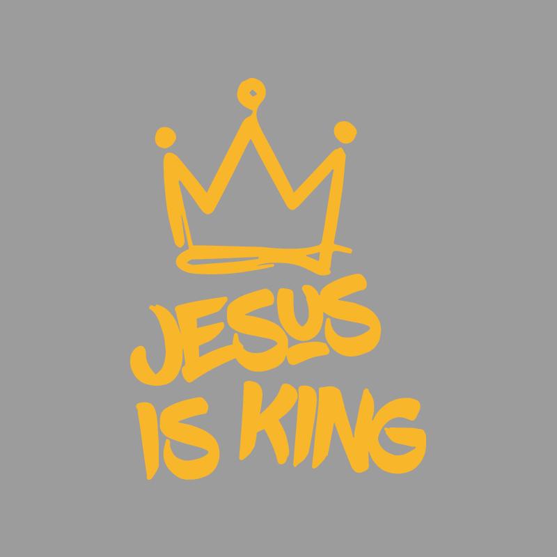 Jesus is King and wears a crown creative&funny stickers for cartoon fans&lover,high quality for car trucks motorcycles & laptops
