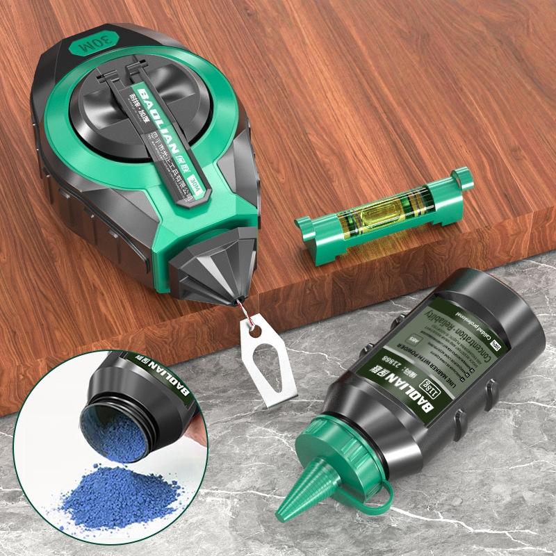 

3Pcs Line Marking Tool Chalk Line Reel For Woodworking Workshop Home Renovation Enthusiasts With Quick Retraction And Fine Point one size