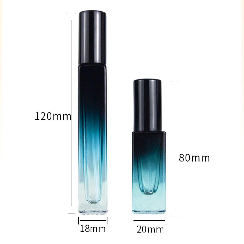 New 5ml/10ml High-end Perfume Bottle Square Glass Spray Bottle Travel Portable Sample Fragrance Atomizer Refillable Container