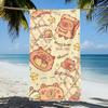 1PC 75x150CM Cute Capybara Soft Towel,Large Funny Cartoon Bath Towel,For Fitness Swimming Pool Travel Blanket Towel Vacation