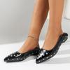 Fashion Autumn New Flat Single Shoes Women Fashion Pointed Head Shallow Mouth Rivets Soft Sole Non-slip Comfortable Low-top Shoes