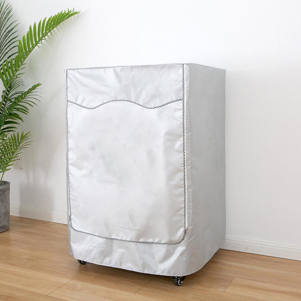 Universal Waterproof Dustproof Front-Load Washer Cover - Solid Color Sunshade Sleeve