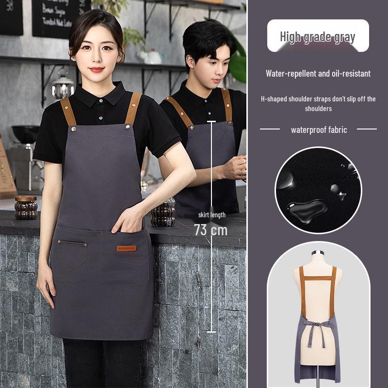 Tablier en toile imperméable avec logo personnalisé: Vêtements de travail résistants à la saleté et à l'huile pour cuisines et restauration
