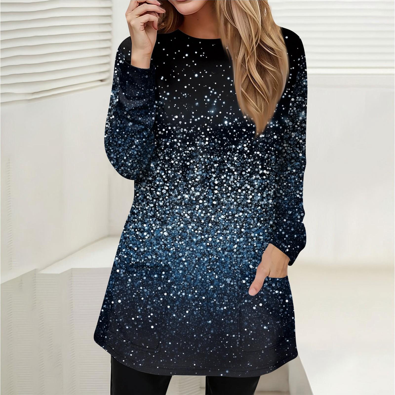 

Женская толстовка, пуловер, спортивная одежда, карман, принт, повседневный топ с круглым вырезом и длинными рукавами S