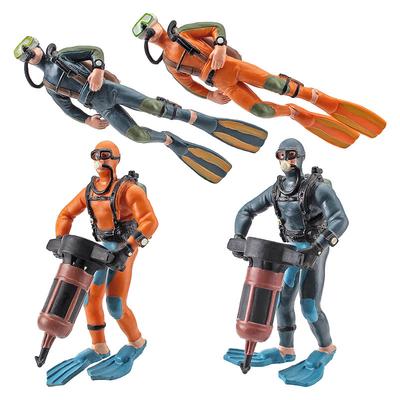 Simulation Diver Model, Mini Seabed Exploration And Exploration Frogman Scene Doll Decorative Ornament Static Toy