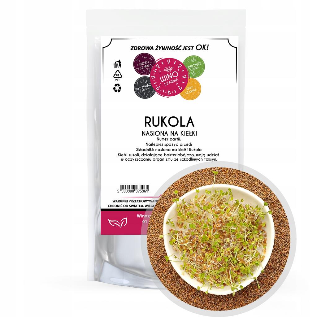 Rukola - nasiona na kiełki kiełkownica - 500g