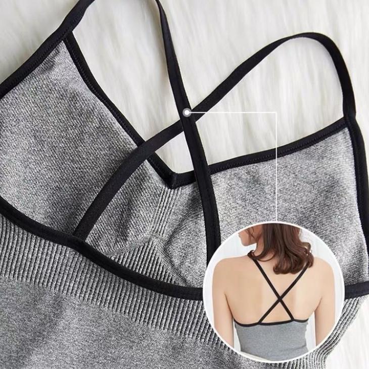 Camisole Damen mit Brustpolster, geraffte Unterwäsche, schlankes, sexy Unterhemd für Damen