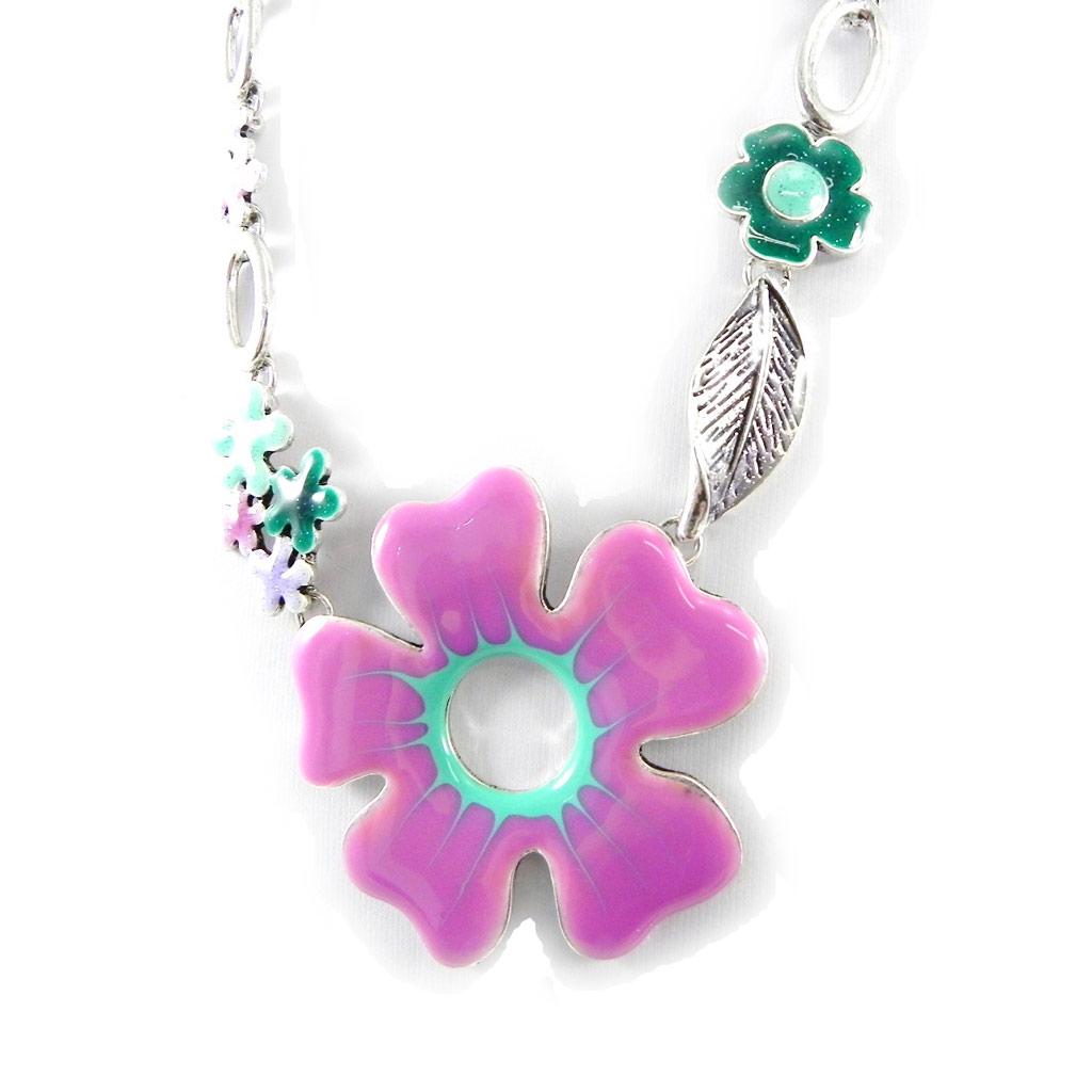 NOA [H2481] - Pink 'Vahiné' Designer Necklace