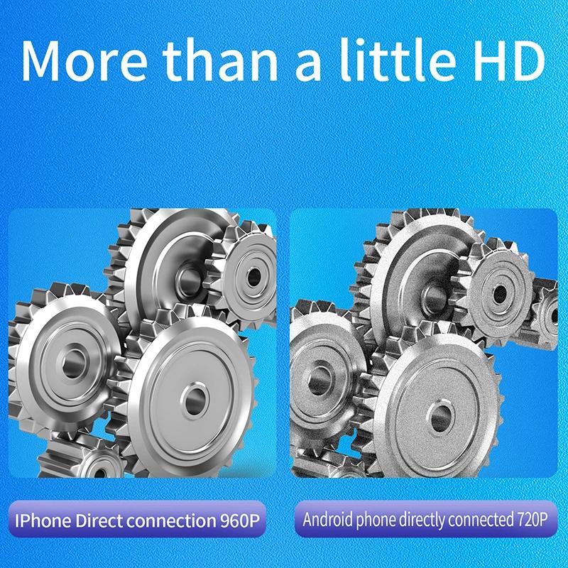 Cameră endoscopică 2.0Mp HD Boroscop cu 8 lumini LED reglabile 8Mm IP68 Cameră de inspecție impermeabilă Suportă sistemul iOS