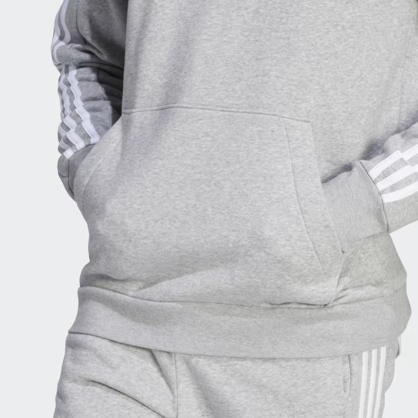New Adidas Free Shipping With AdiClub Essentials Fleece 3 Stripes Hoodie IJ6474