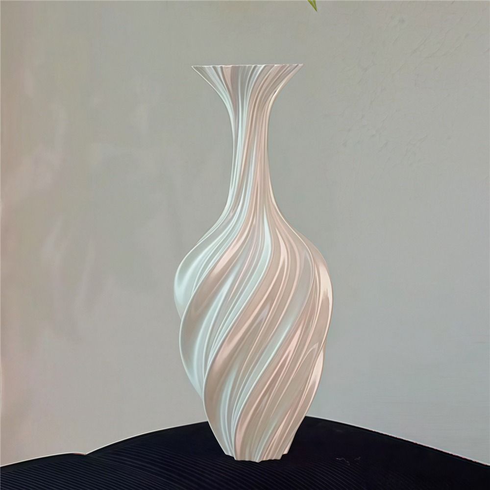 3D Printed 3D Printed Flower Vases Swirl Pattern Nordic Abstract Vase Decorative Vase Home Decor