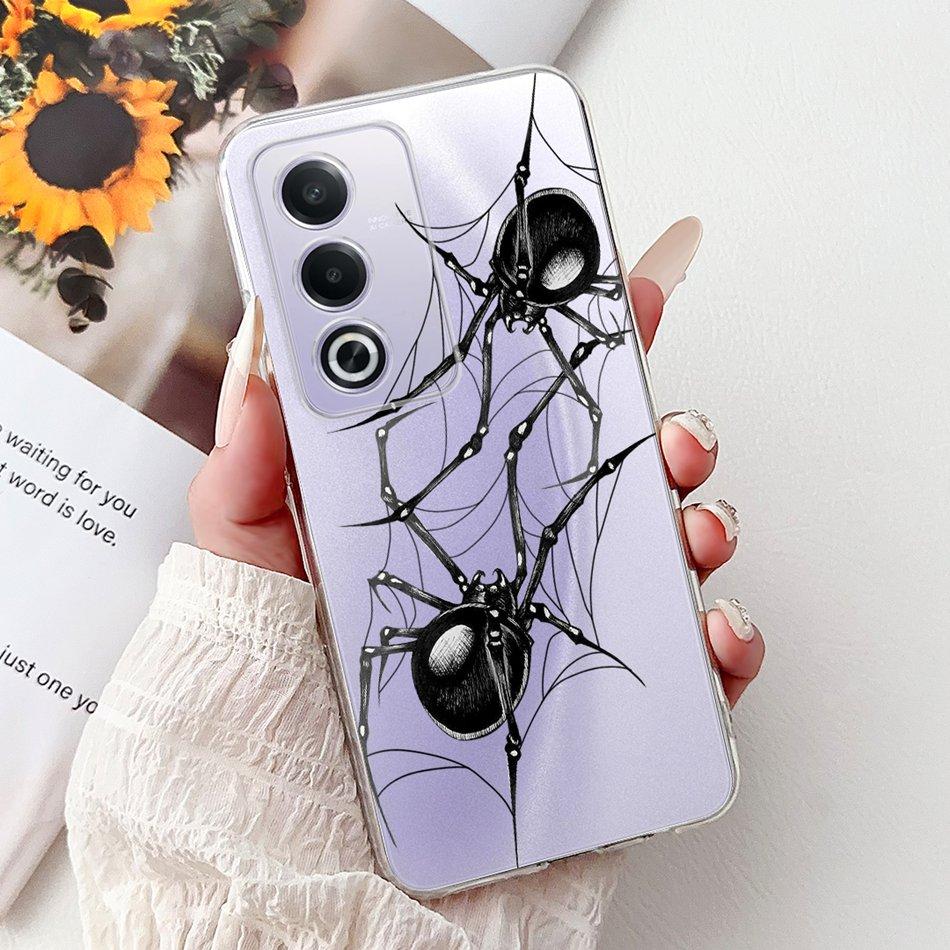 For OPPO A3 Pro A80 CPH2639 Elegant Floral Cat Printed Phone Case For Oppo  A80 A3 Pro 5G Global Soft Silicone TPU Cases