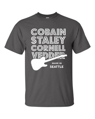 Seattle Rock Legends T-Shirt Grunge Rock Band Soundgarden Alice In Chains...