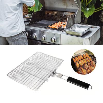 Multifunctional 32CM Grills Meshes Basket Food Grade Nonrust Steel For Perfectly Cooked Meats And Vegetables