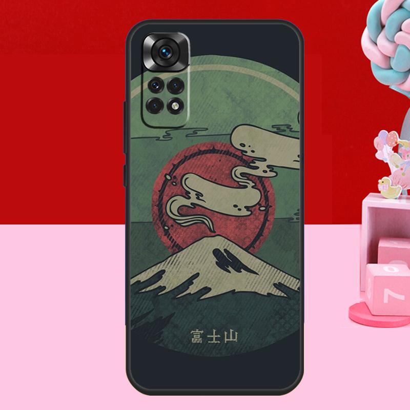 Japanese art Mount Fuji Case For Xiaomi Redmi Note 14 13 12 10 11 15 Pro Plus Redmi 15 C 10C 12C 13C 14C Soft Cover