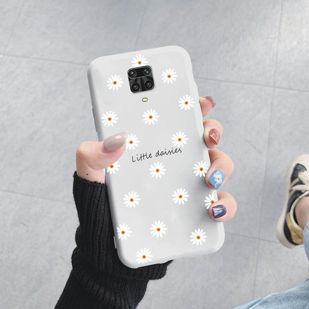 Plant Rose Daisy Love Heart Leopard Pattern Phone Case For Xiaomi Redmi Note 9 8 10 11 7 Pro 8T Soft Shockproof Women TPU Cover