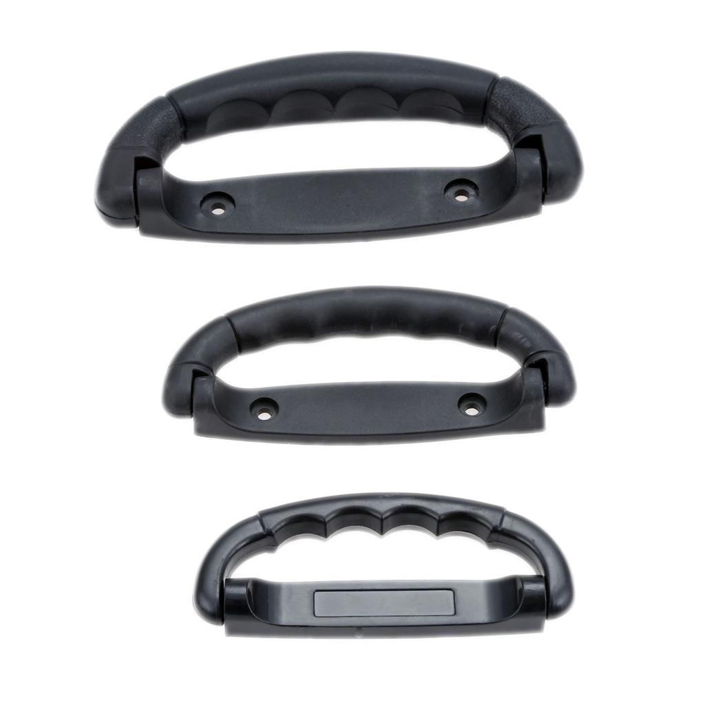 1pc Black Plastic Luggage Handle Suitcase Strap Pull Air Case Flight Bag Luggage Grip Antislip Knob 108/125/160mm Box Replace